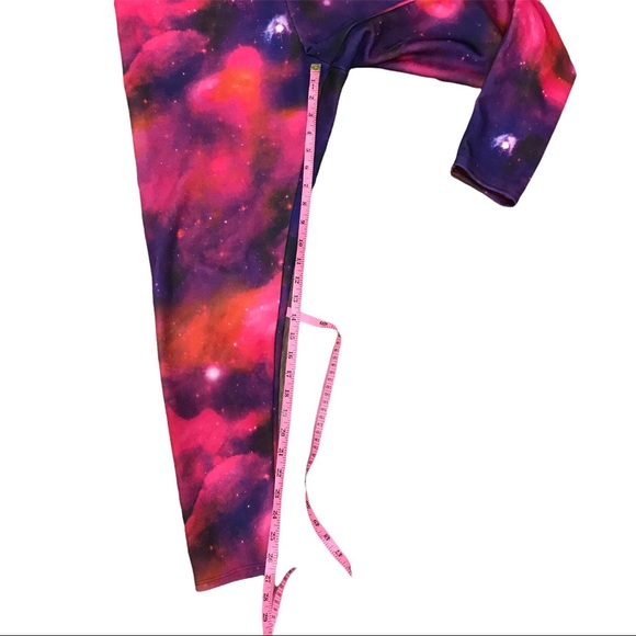 Torrid pink orange galaxy print leggings celestial clouds 00 10 clouds - Picture 6 of 8